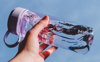 Bottle being held in the air